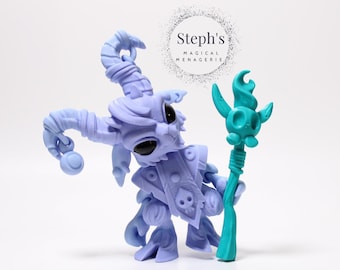 Hellspawn Goat | Cryptid Ram Figurine | Hand-Painted | Made-To-Order | Articulated Fidget Toy | Authorized TwistyPrints Vendor