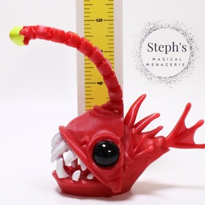 Angler Fish | Deep-Sea Fish Figurine | Hand-Painted | Made-To-Order | Articulated Fidget Model | Authorized Twisty Prints Vendor image 8