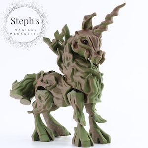 3D gedrucktes Einhorn | Eldenholz Einhorn | Mythisches Einhorn | Handgemalt | Auf Bestellung | Trendige Drucke | Gelenk Fidget Spielzeug