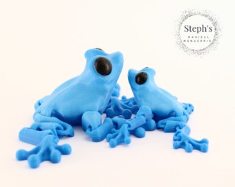 3D Printed Frog | Frog |  CinderFrog | Hand-Painted | Made-To-Order | Articulated Fidget Toy | Cinderwing3D