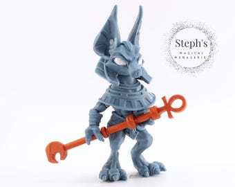 Anubis | Jackal-Headed God | Hand-Painted | Made-to-Order | Articulated Fidget Toy | Authorized TwistyPrints Vendor