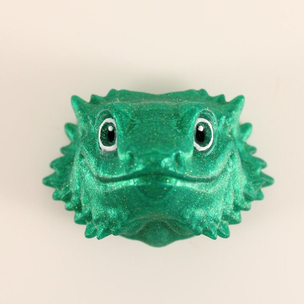 3D Printed Magnet |  Bearded Dragon | Beardie | MatMireMakes | Animal Head Shaped Magnet