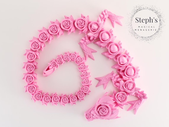 Rose Dragon | Flowered Dragon | Hand-painted | Made-to-order | Articulated Dragon Toy | Authorized Cinderwing3d Vendor - Etsy Rose Dragon | Flowered Dragon | Hand-painted | Made-to-order | Articulated Dragon Toy | Authorized Cinderwing3d Vendor - Etsy