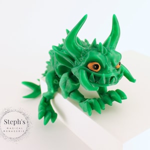3D Printed Articulated Cryptid | Wisconsin Hodag | Twisty Prints | Articulated Fidget Toy