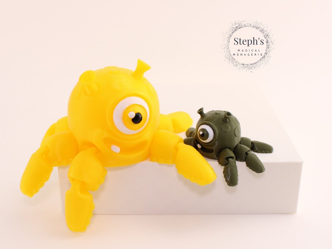 Articulated Spinner Alien Squid Toy Alien Squid Bob Etsy