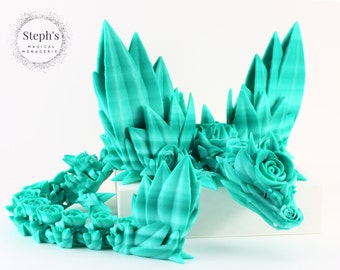 Articulated Dragon Toy | Rose Wing Dragon | Adult | CinderWing3D | Articulated Fidget Toy