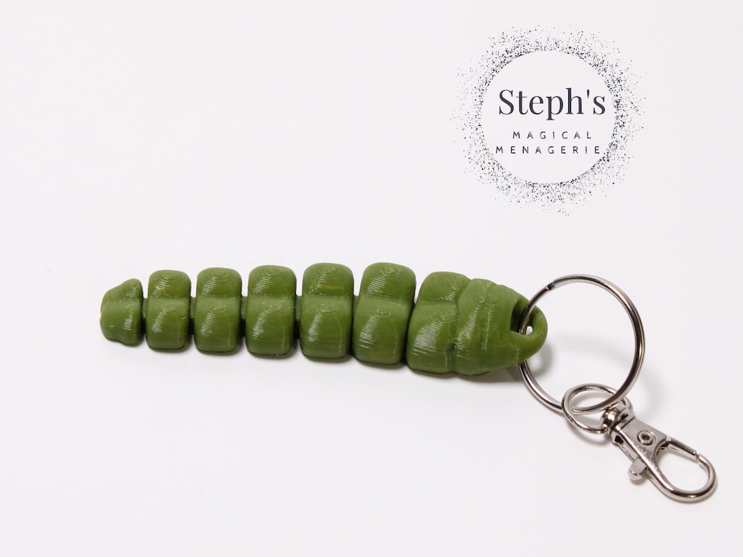 Rattlesnake Tail Keychain | Rattler Bag Accessory | Hand-painted | Made ...