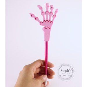 Articulated Pencil Topper | Flexi Skeleton Hand | Flexi Factory | Articulated Hand Pencil Topper