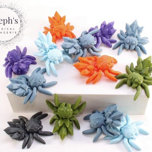 3D Printed Tiny Spider | Tiny Spider | Made-To-Order | Articulated Spider Toy | Cinderwing3D | Articulated Mini Fidget Toy