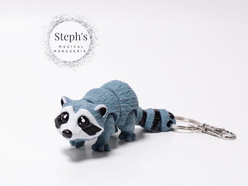 Pvc Raccoon Keychain Raccoon Keychain | Trash Panda Pocket Buddy | Hand-painted | Made-to ...