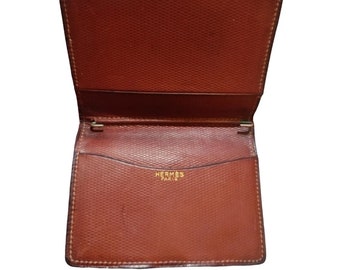 Hermès leather card holder