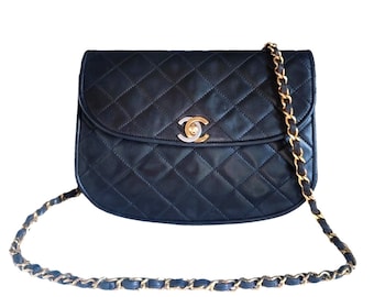 Chanel timeless half moon bag