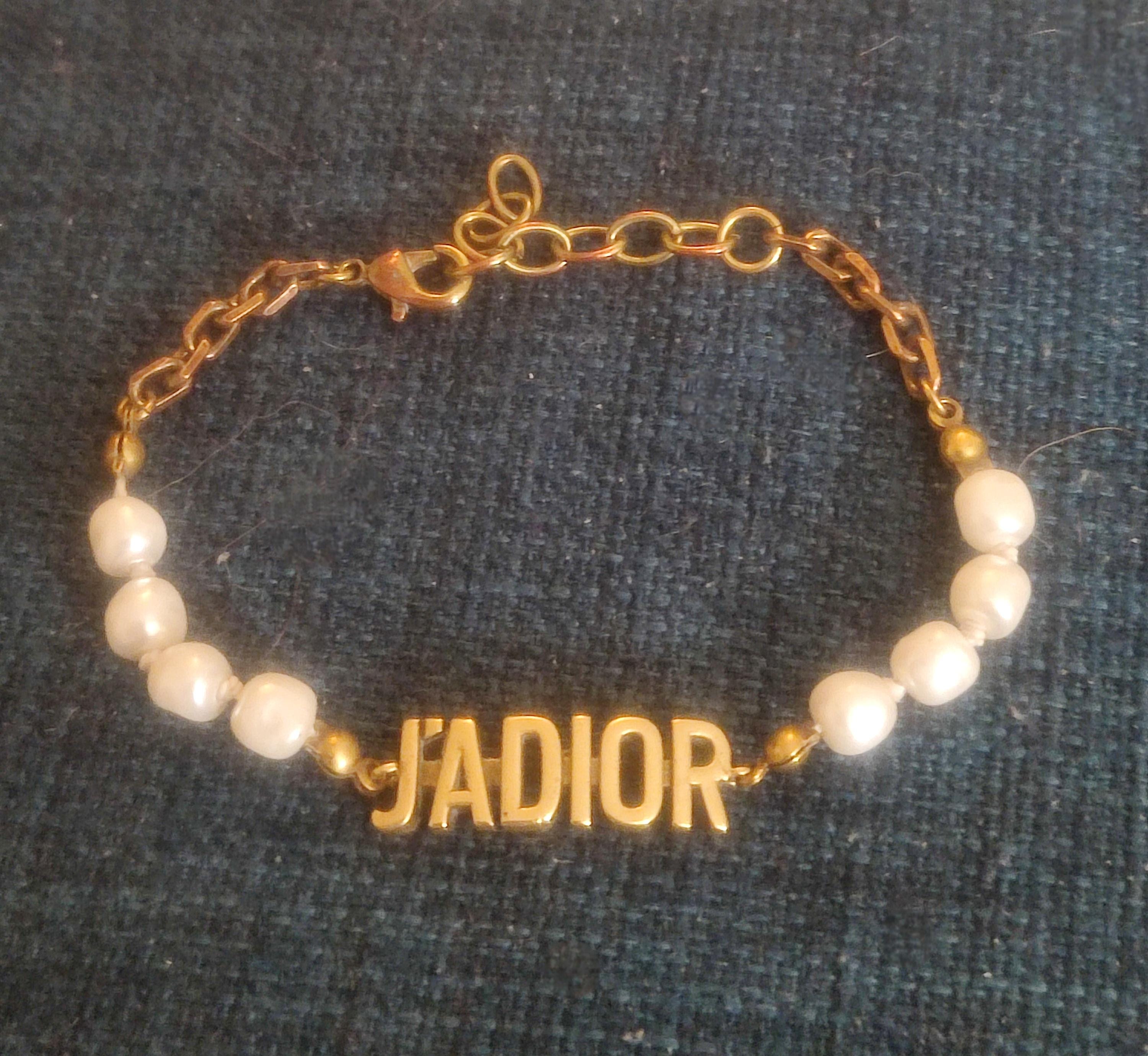 DIOR J'ADIOR ブレスレット ゴールド パール Dior の J,'adior パール ブレスレット - Etsy 日本