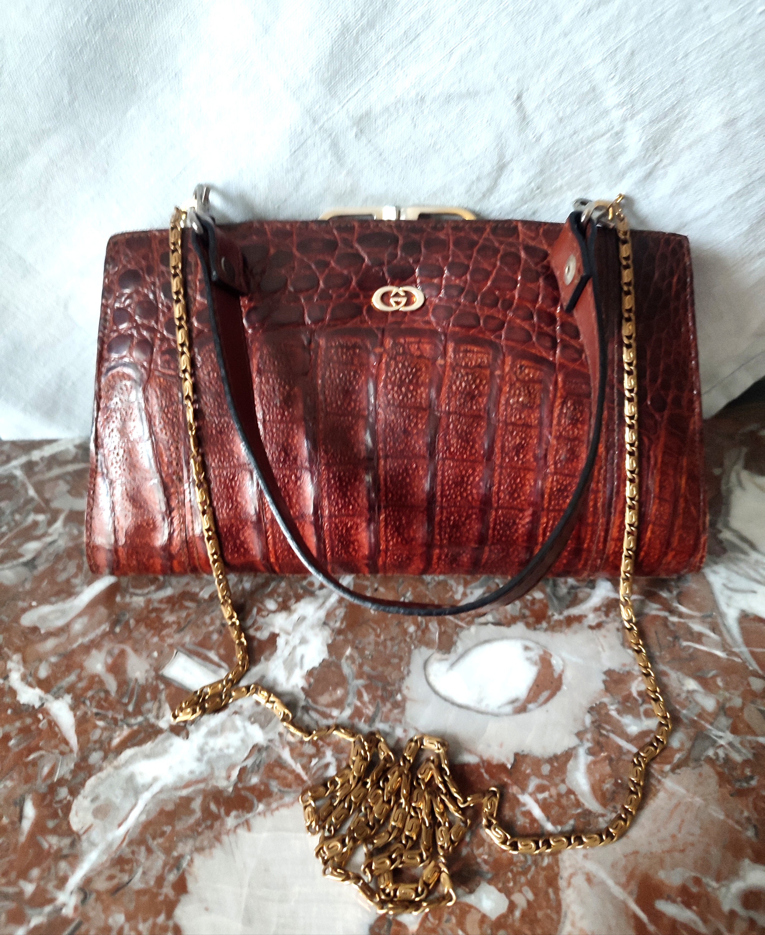 Gucci 1990s Leather Tote Bag - Etsy Canada