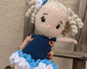 Crochet doll toy Sadie