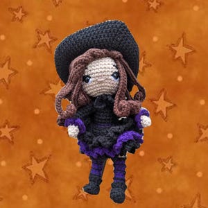 Crochet doll toy Witch Halloween