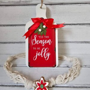Christmas Decor, Decorative Mini Cutting Board, Christmas Holiday Decor, One-of-a-Kind, Unique, Gifts