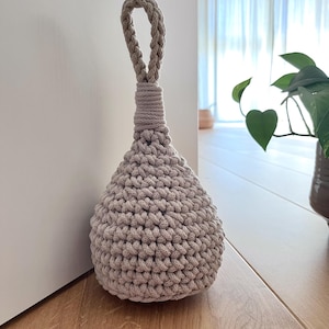 Gehäkelter Makramee Türstopper Baumwolle Boho