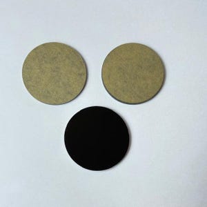 Círculos acrílicos negros para manualidades de 3,8 cm - Llaveros DIY, juego de 3