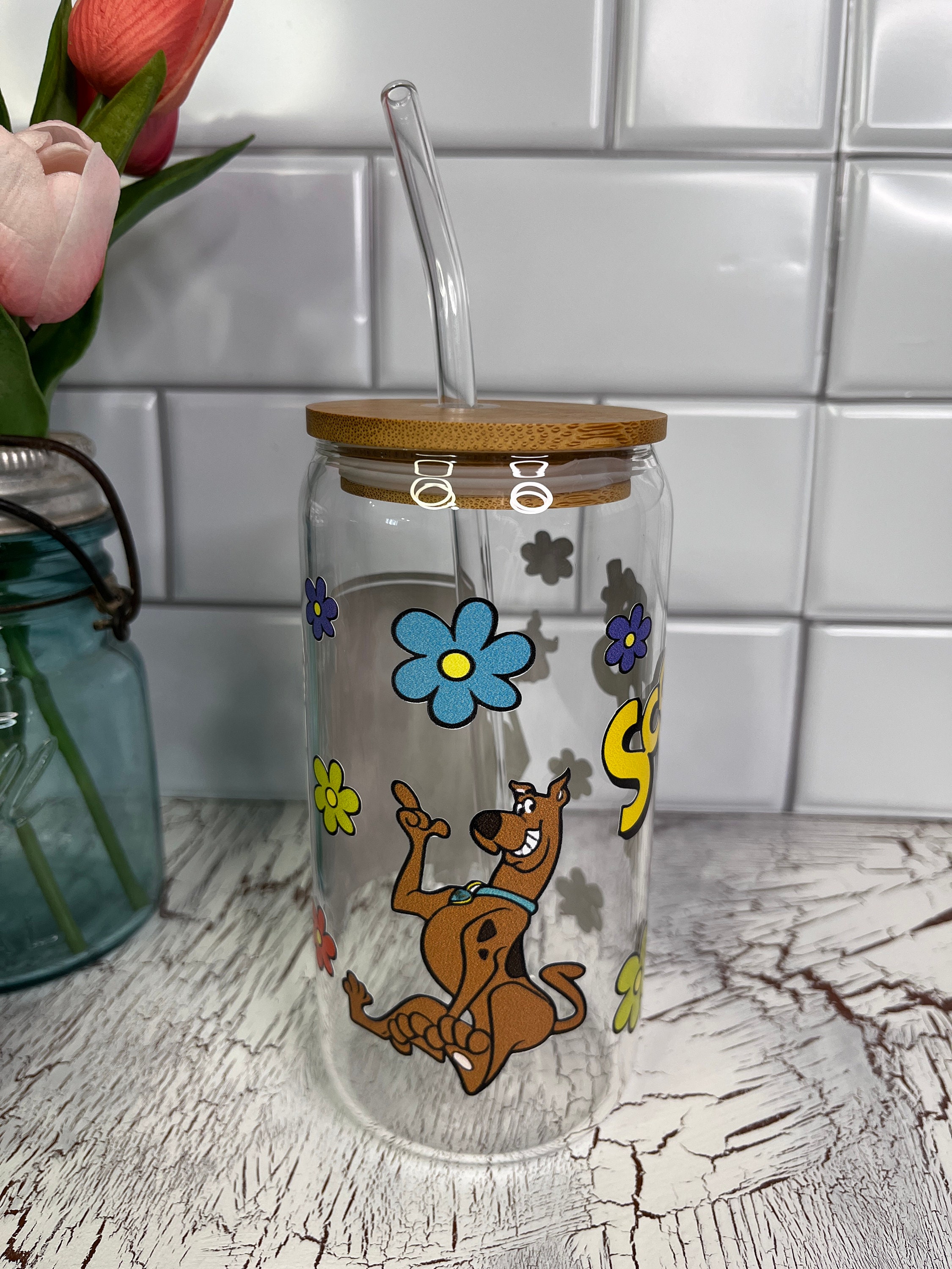 Meddling Kids Glass Scooby Doo Beer Can Glass Beer Can Etsy Australia