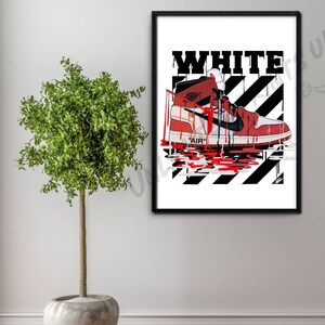 Virgil Abloh OFF WHITE Nike Illustration Poster Print A3 / A4 -  Finland