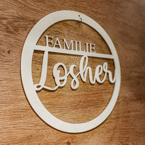 Personalized door sign Family | Name tag | Family sign | Door decorations | Wooden sign | Doorstep