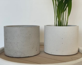 Blumentopf | Übertopf Beton | Topf Beton Rund| Betontopf | Handmade | Blumenübertopf | Pflanztopf