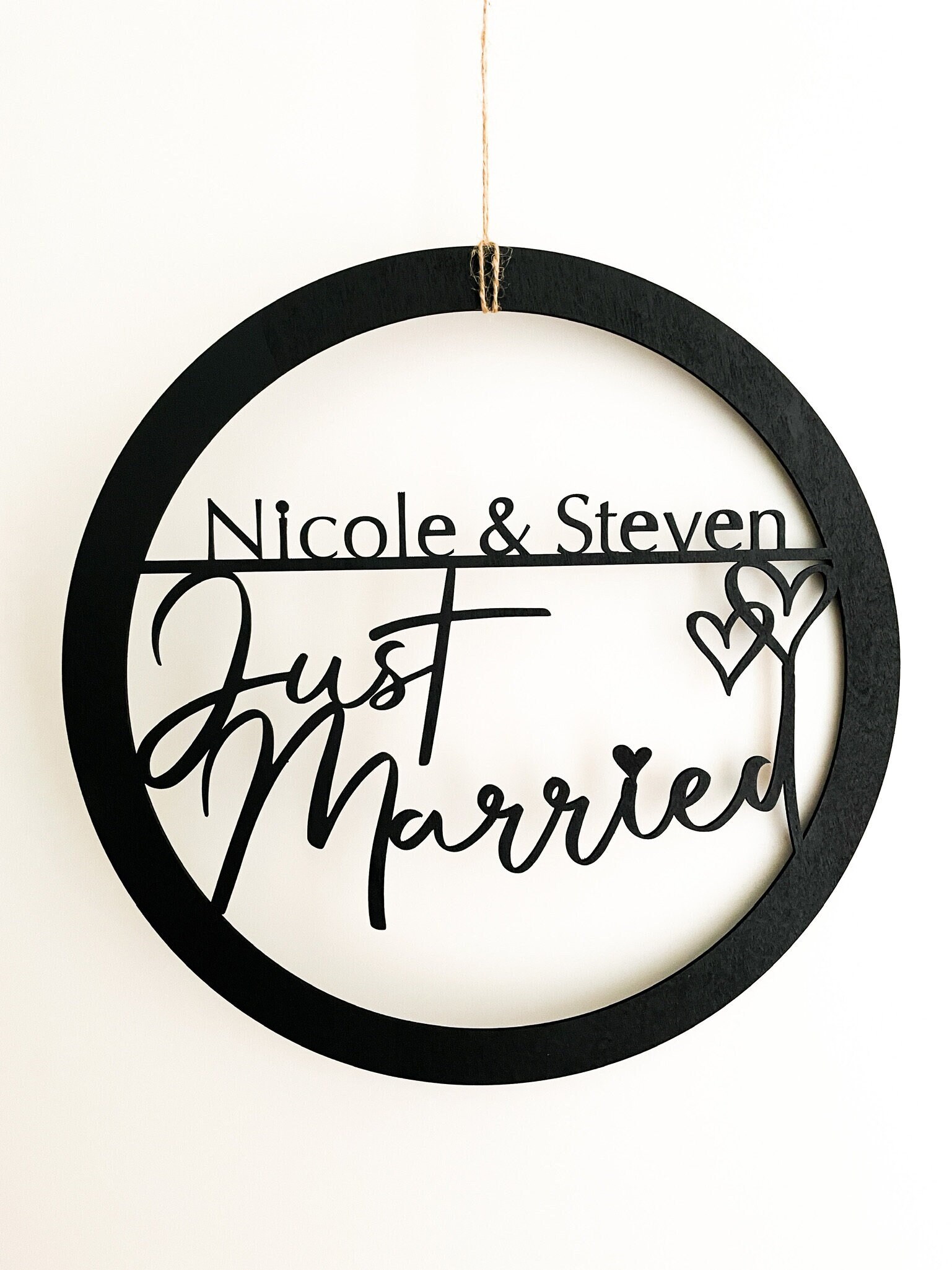 Holzschild 'Just Engaged' – 33x40 Cm, Perfekt Als Verlobungs-Deko Für Fotos & Partys