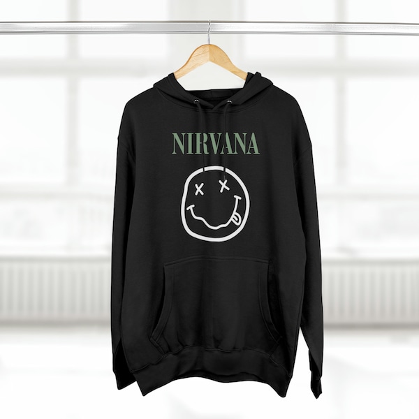 Nirvana Hoodie, Unisex Premium Hoodie, Vintage Band Hoodie, Band Sweatshirts, Music Sweatshirt, Retro Hoodies, Music Festival Sweatshirts