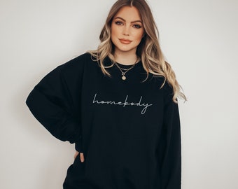 Homebody - Black Crewneck Sweatshirt