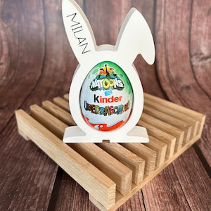 Easter bunny / surprise egg holder / Ü-egg / Easter decoration / Easter gift / children image 2