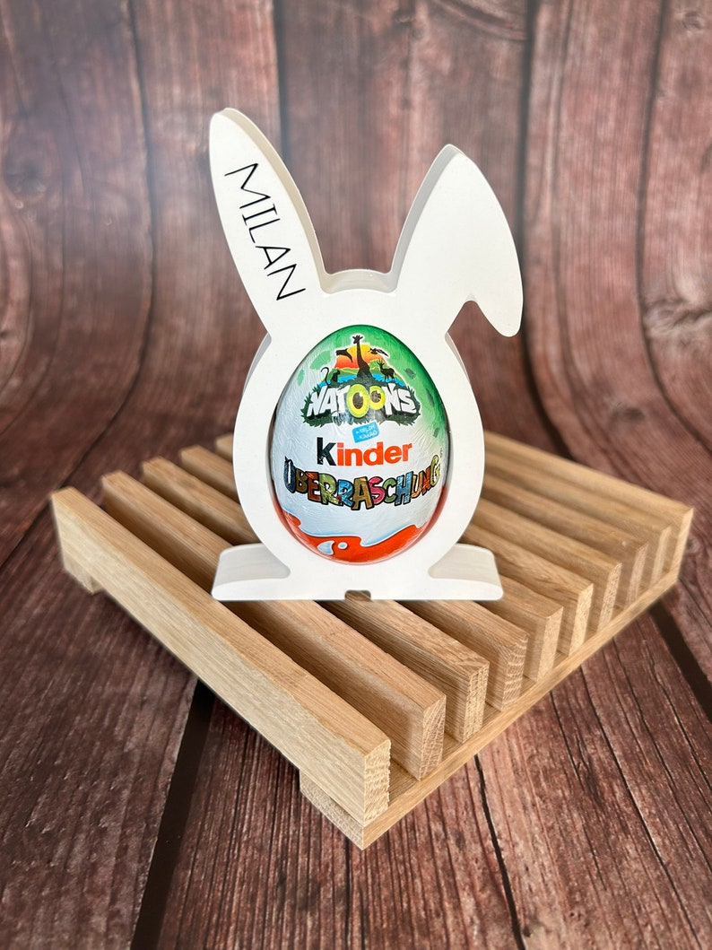 Easter bunny / surprise egg holder / Ü-egg / Easter decoration / Easter gift / children image 2