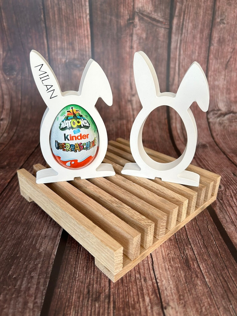 Easter bunny / surprise egg holder / Ü-egg / Easter decoration / Easter gift / children image 1