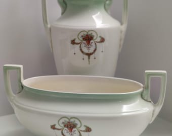 Boch 1900s Jugendstil vases