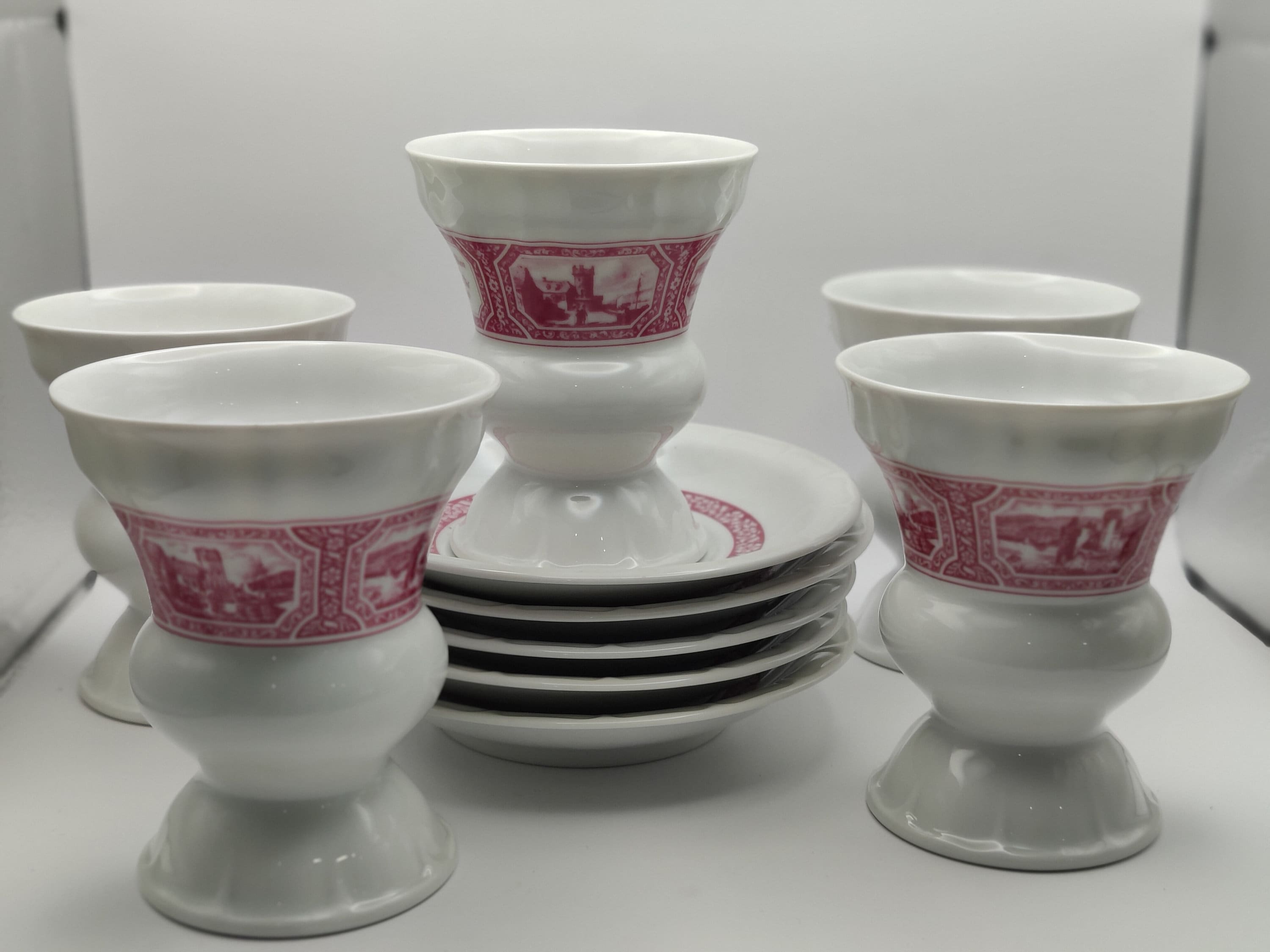 Vintage Rudesheimer Coffee Cups Ø 9,5 cm top opening, 11.5cm high