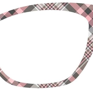 Grey and Pink Plaid - Available in all frames