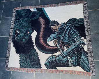 Woven blanket Manga Guts and Zodd Tapestry decoration Wall Art