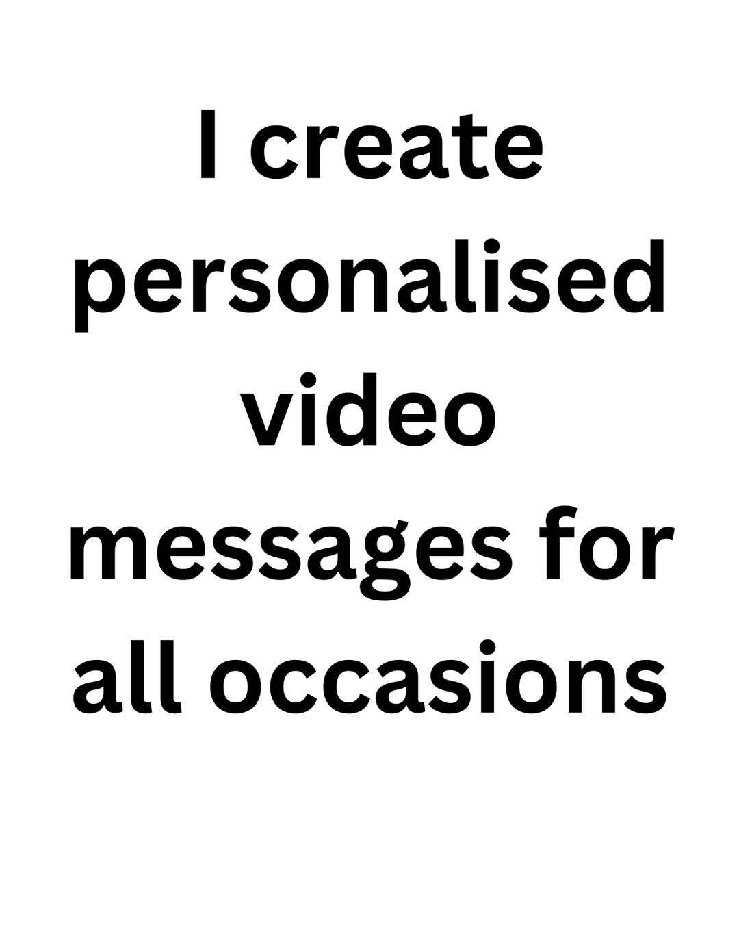 I Create Personalised Video Messages for Christmas Eid Mubarak Birthday