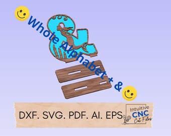 DXF Mermaid letters 100cm Alphabet / CNC Router Cut File/ SVG/ Pdf/ Digital File/ Wedding Props/ Freestanding Letters / Party props