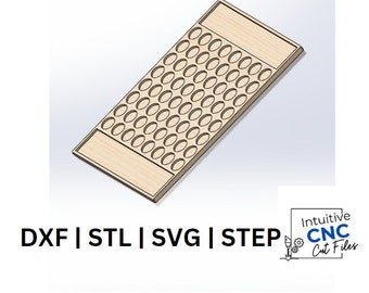 DXF Chess Board | STL Chess Board | CNC Router Chessboard File / 3D Printer file /digital Chess Board/ Wooden Chess Board/ inlay chessboard