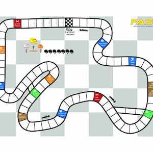FAST – Grand Prix America. Fun Racing Game (Print & Play)