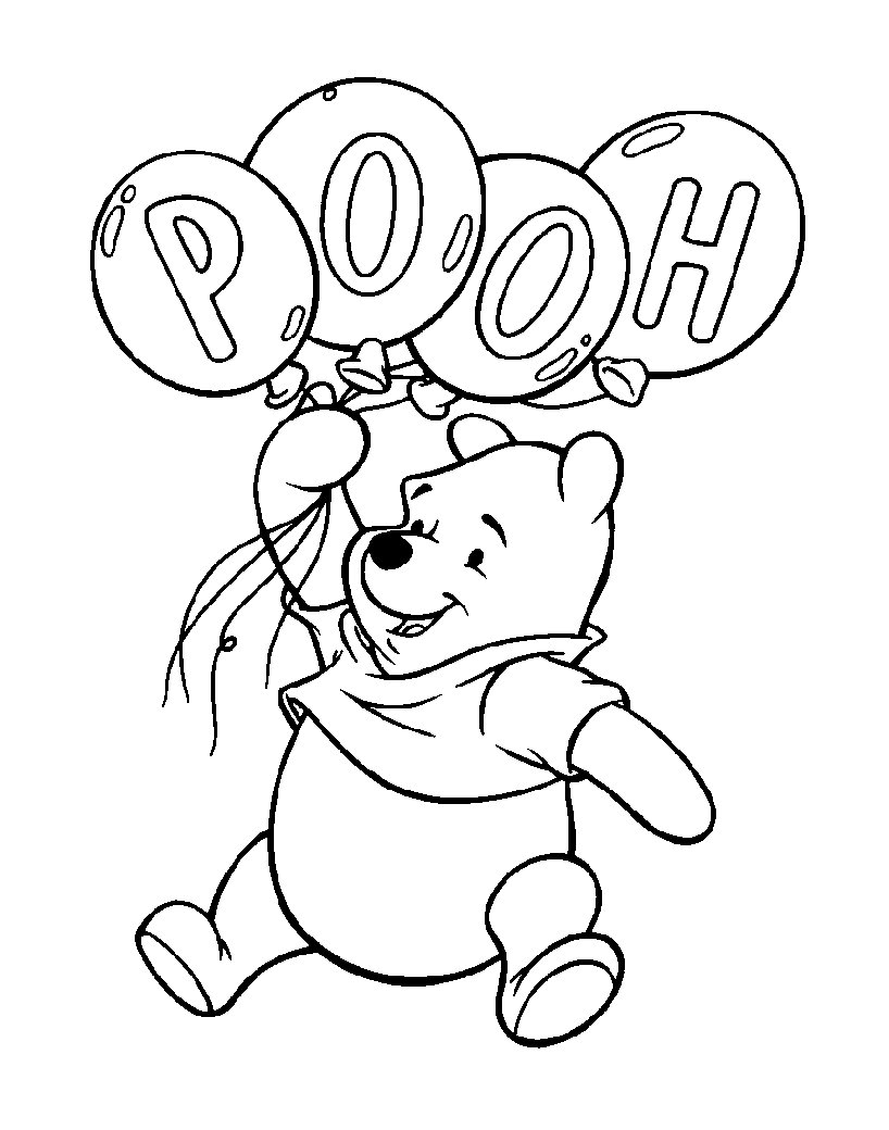 Winnie The Pooh Thanksgiving Coloring Pages