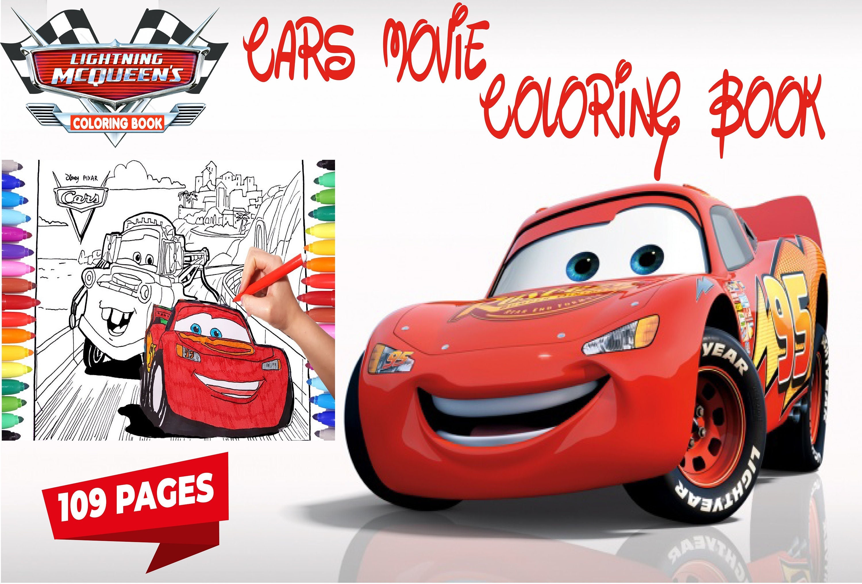 The Movie Cars Coloring Pages