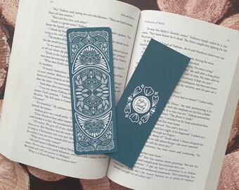 Floral Dagger Art Nouveau Bookmark