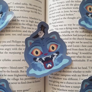 Derpy and Sussie Glossy Vinyl Die Cut Sticker Demon Cat Demon Bird