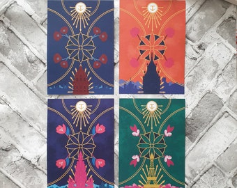 Láminas artísticas inspiradas en la temporada de huesos