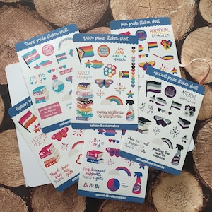Queer Pride Journal Sticker Sheet
