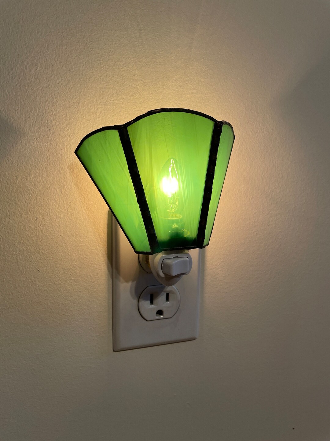 Stained Glass Night Light Room Lite Child's Room Etsy