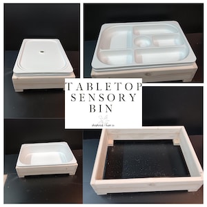 Tabletop Sensory Station with TROFAST BIN | Sensory Station | Creative Play | Gift For Toddler / Flisat | Bin Table with Short Legs