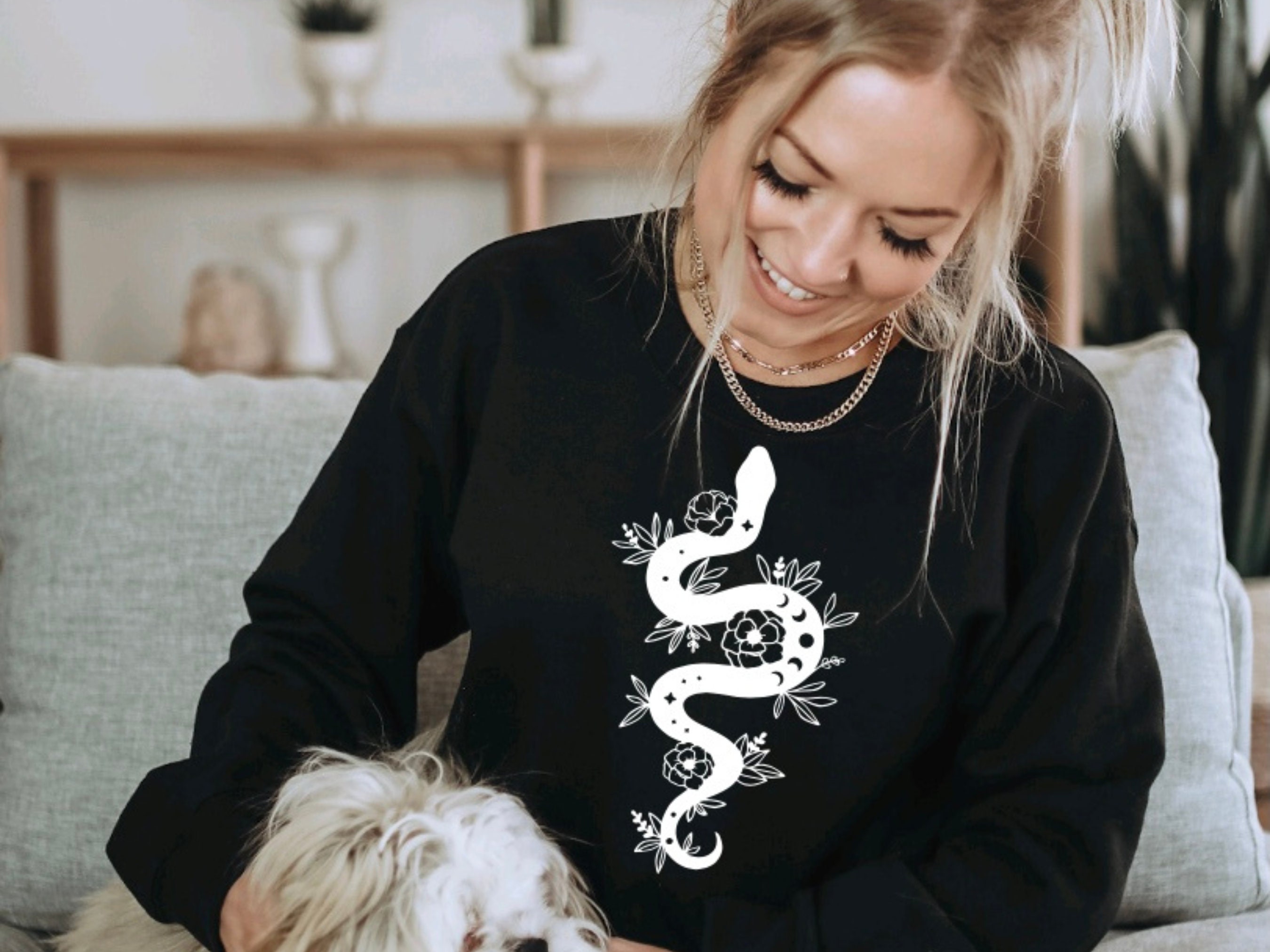 Witches Sweatshirt Black Sweater for Women Cute Sweater Pull - Etsy